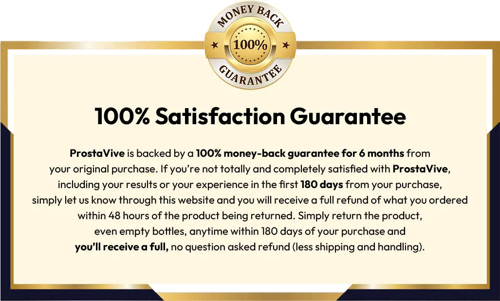 Satisfaction Guarantee Certificate